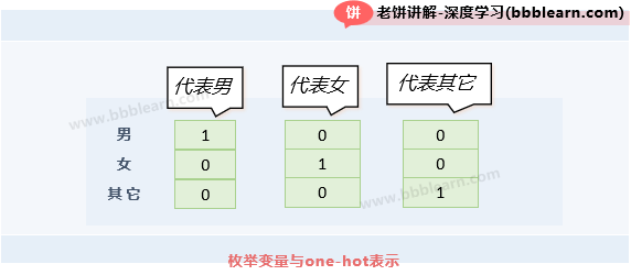枚举变量与one-hot表示